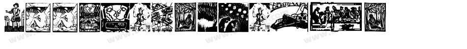 woodcut Regular字体转换